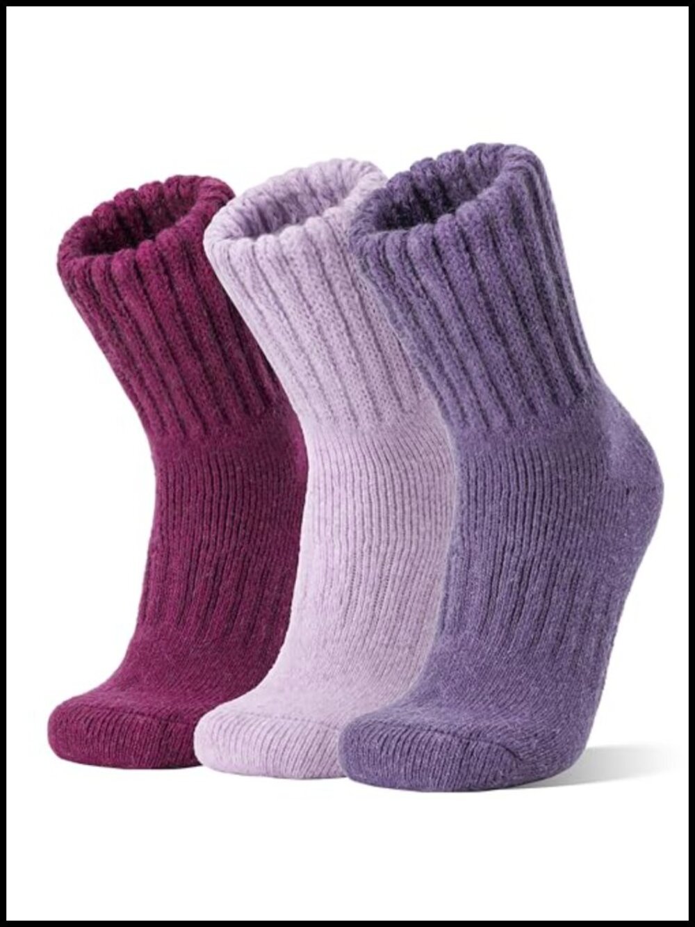 Merino Wool Boot Socks Thermal Winter Warm Thick Cozy Hiking Crew Socks